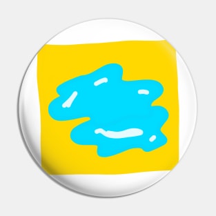 yellow blue art Pin