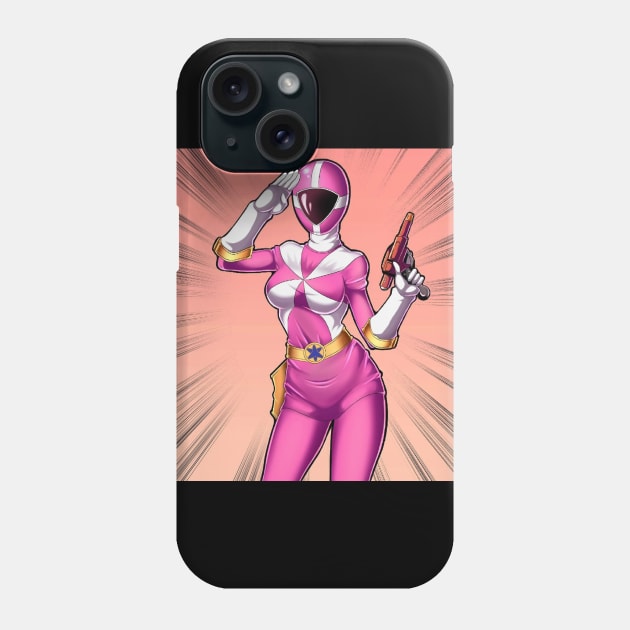 pink ranger Phone Case by fancy ghost