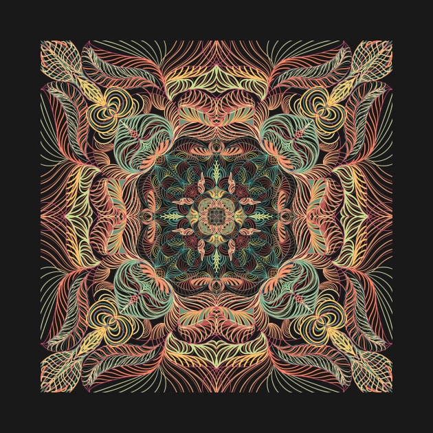 Nature tones mandala by KolibriPrints