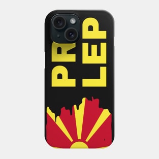 Prilep City with North Macedonia Flag Design Phone Case