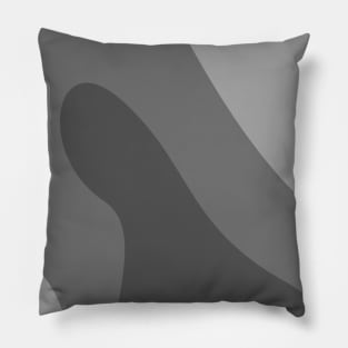 Boho abstract gray rain pastel swirl pattern Pillow