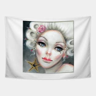 Marie Antoinette Star, glamorous icon, Original Painting Tapestry