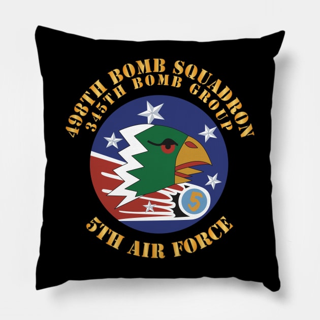 5th AF - 345th BG - 498th Bomb Squadron X 300 Pillow by twix123844