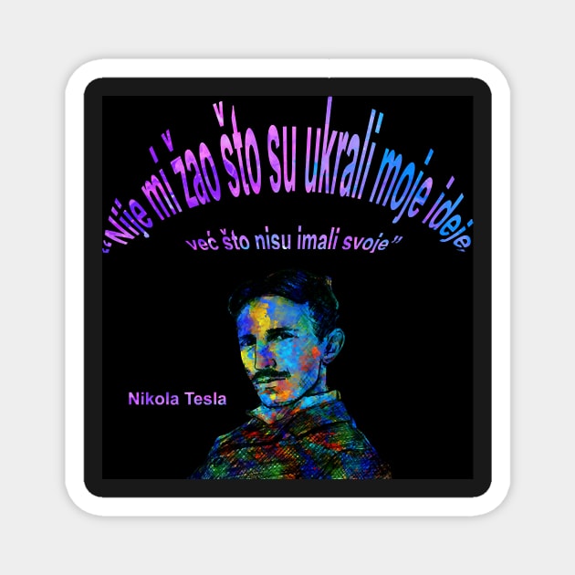 Design tesla quotes Magnet by nkZarger08