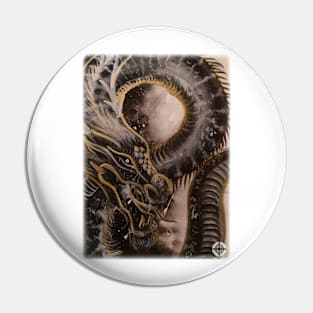 Golden Dragoness 1 Pin