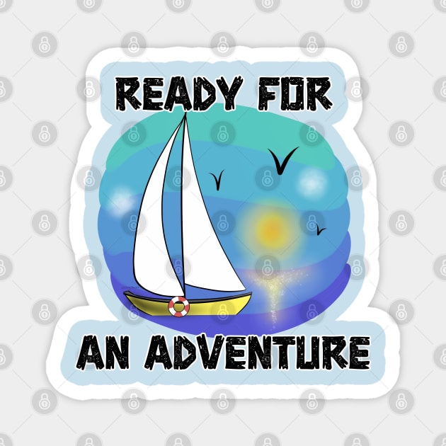 Ready For An Adventure Magnet by DitzyDonutsDesigns