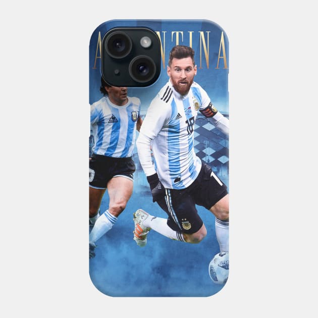 Maradona and Messi 10 Argentina Phone Case by LustraOneOne