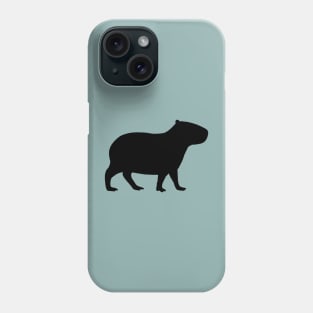 Capybara Silhouette Phone Case