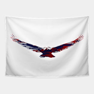 Red White and Blue Bald Eagle Tapestry
