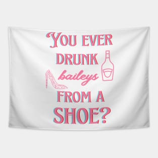 You ever drunk baileys from a shoe? Tapestry