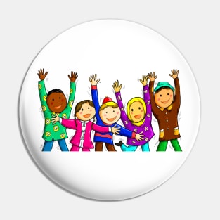 Happy International Children's Day Pin