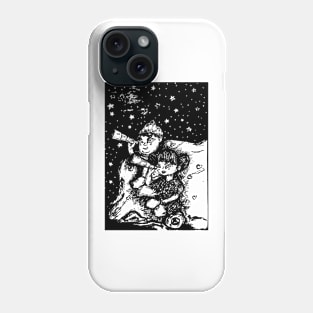 Stargazing Amidst Clouds with a Loved One: A Celestial Serenade Phone Case