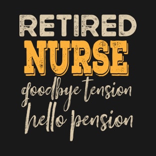 Retired 2021 vintage Funny retired nurse gifts for women T-Shirt