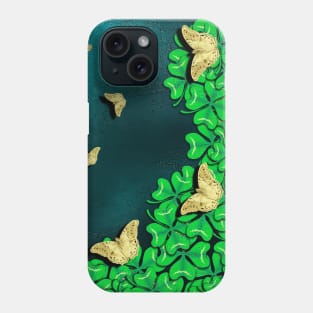 clover and butterflies Phone Case