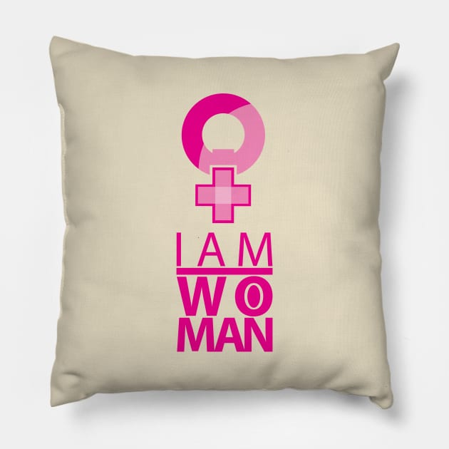 i am woman Pillow by angsabiru