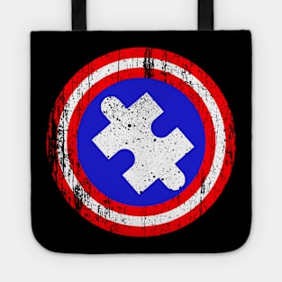 Autism Awareness Captain Autistic Funny Design Superhero Gift Tote