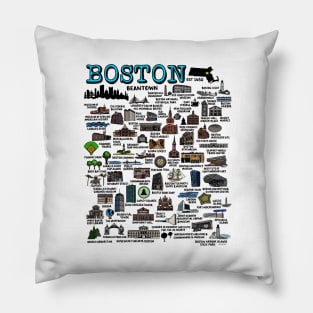 Boston Map Pillow