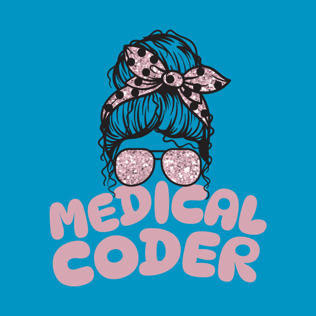 Medical coder messy bun by Teewyld