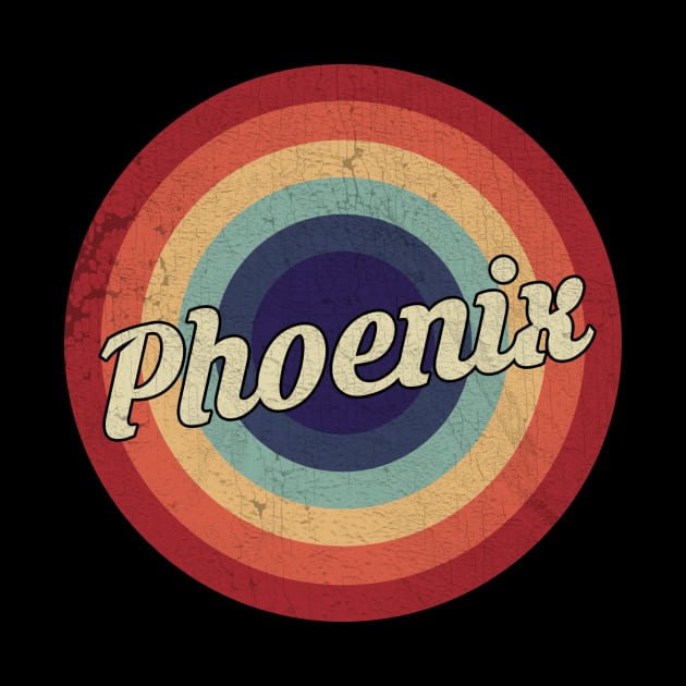 Phoenix - Retro Circle Vintage by Creerarscable