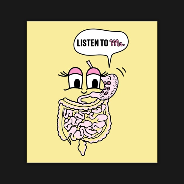 lovely drawings Listen to Your Gut by Julie lovely drawings