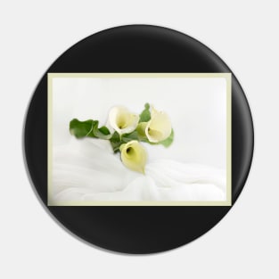 White Calla Lily Pin