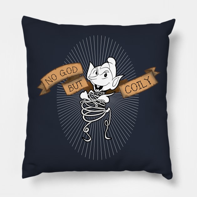 No Gods, No Springs Pillow by LFontaine