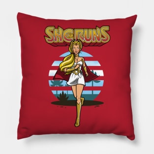 Pretty Superheroine Running Jogging Pillow