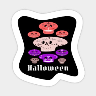 Halloween happy skulls Magnet