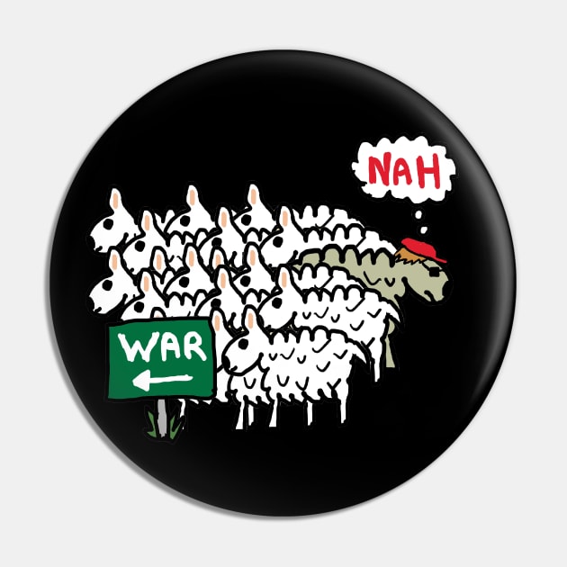 Anti War Pin by Mark Ewbie