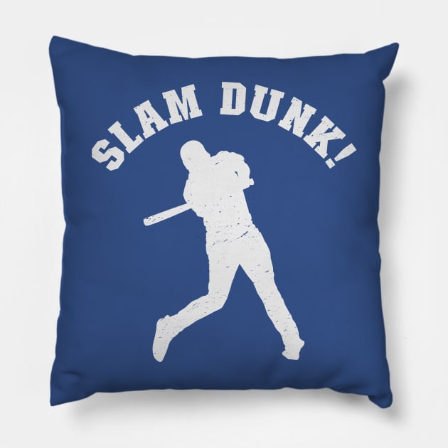 Funny Slam Dunk Pillow by nickbeta