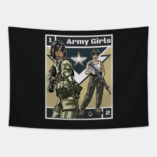 Military girls 3 Tapestry
