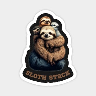 sloth stack Magnet