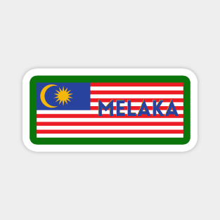 Melaka City in Malaysian Flag Magnet