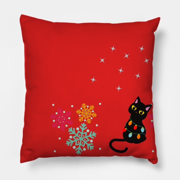 CHRISTMAS CATS Pillow by JARTE