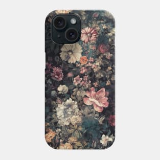 Before Midnight Vintage Flowers Garden Phone Case