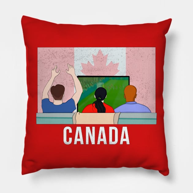 Canada Fans Pillow by DiegoCarvalho