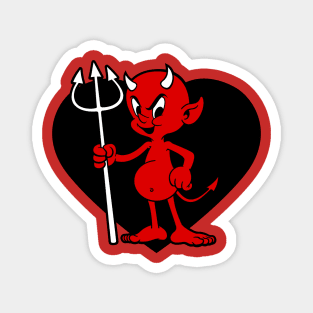 Devil Heart Magnet