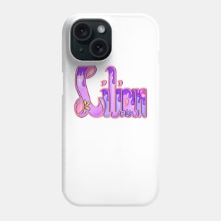 Lilian with purple drips Girls and womens Personalized Custom name Lilian Phone Case