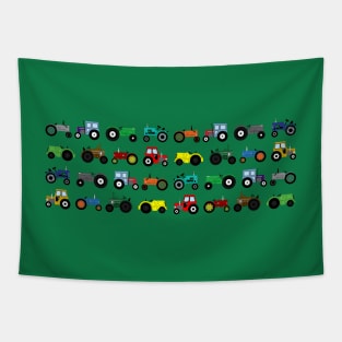 Tractors Print Tapestry