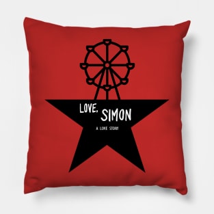 Love, Simon Hamilton Logo Parody Pillow