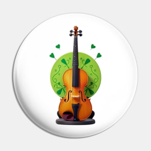 Feel the Music Rhythm of St. Patrick's Day Pin