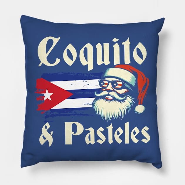 Coquito & Pasteles Pillow by HamzaNabil