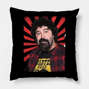 Cactus Jack Wrestling Vintage Fan Art Pillow