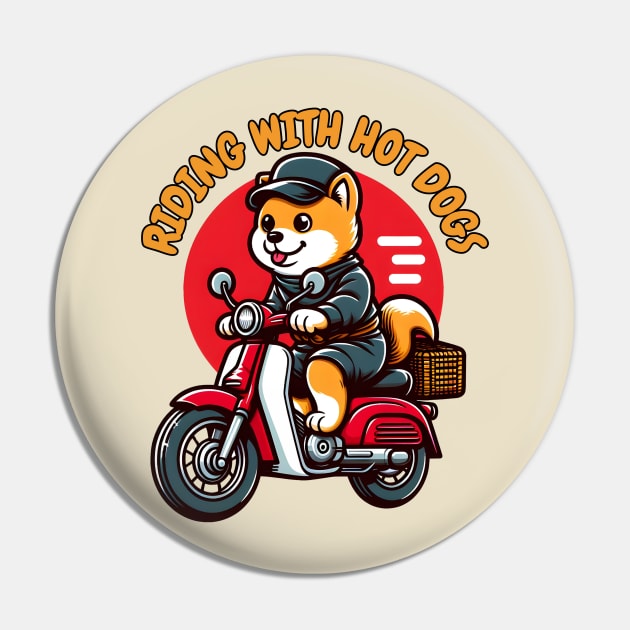 Puppy biking Pin by Japanese Fever