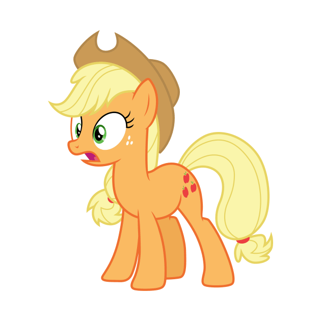 Shocked Applejack by CloudyGlow