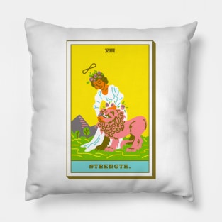 VIII - Strength - Tarot Card Pillow