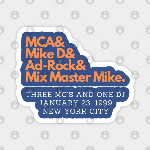 Three MC's and One DJ Magnet by capognad