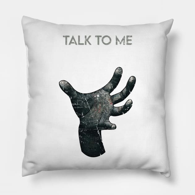 Talk to me horror movie Pillow by necronder