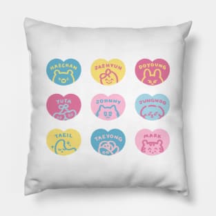 K-pop NCT 127 Emoji Heart Pillow