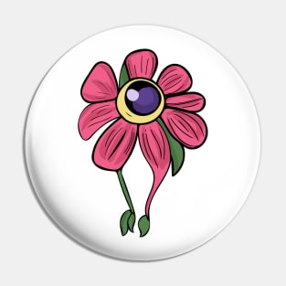 Creepy Cute Flower Monster Pin